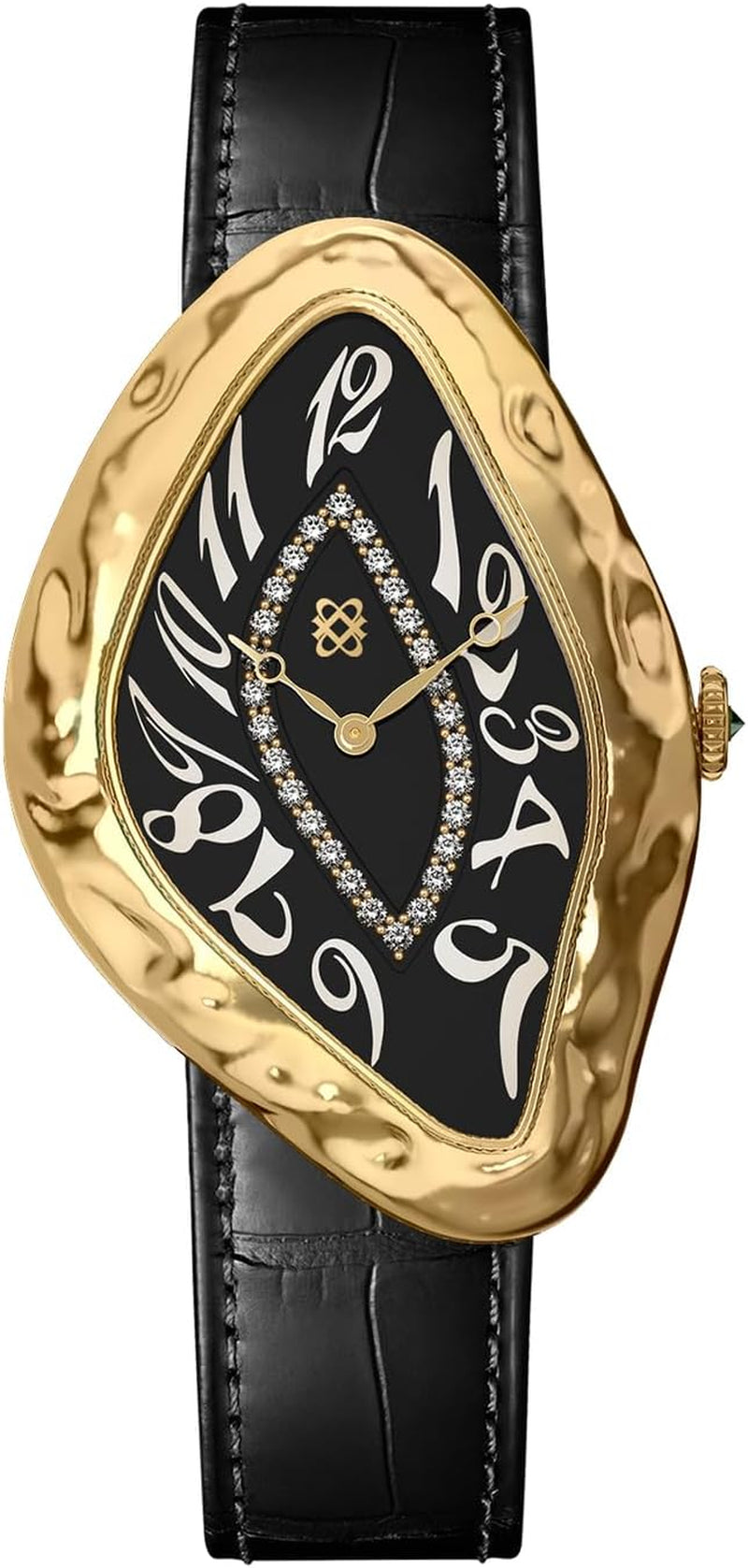 Paradoxe Leather Diamond Watch for Men, Swiss Quartz Stainless Steel Watch, Classic Dress Luxury Men'S Watch, 30M Waterproof Minimalist Simple Wrist Watch