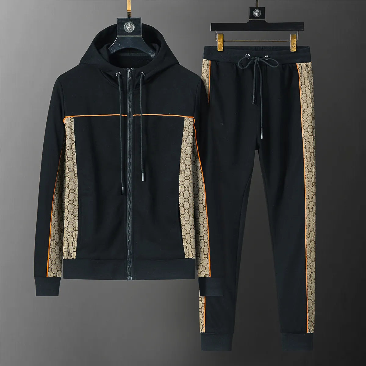 Mens Tracksuits Street Mens Tracksuits New Fashion Brand Men Suit Spring Autumn Mens Twopiece Sportswear Casual Style Suits