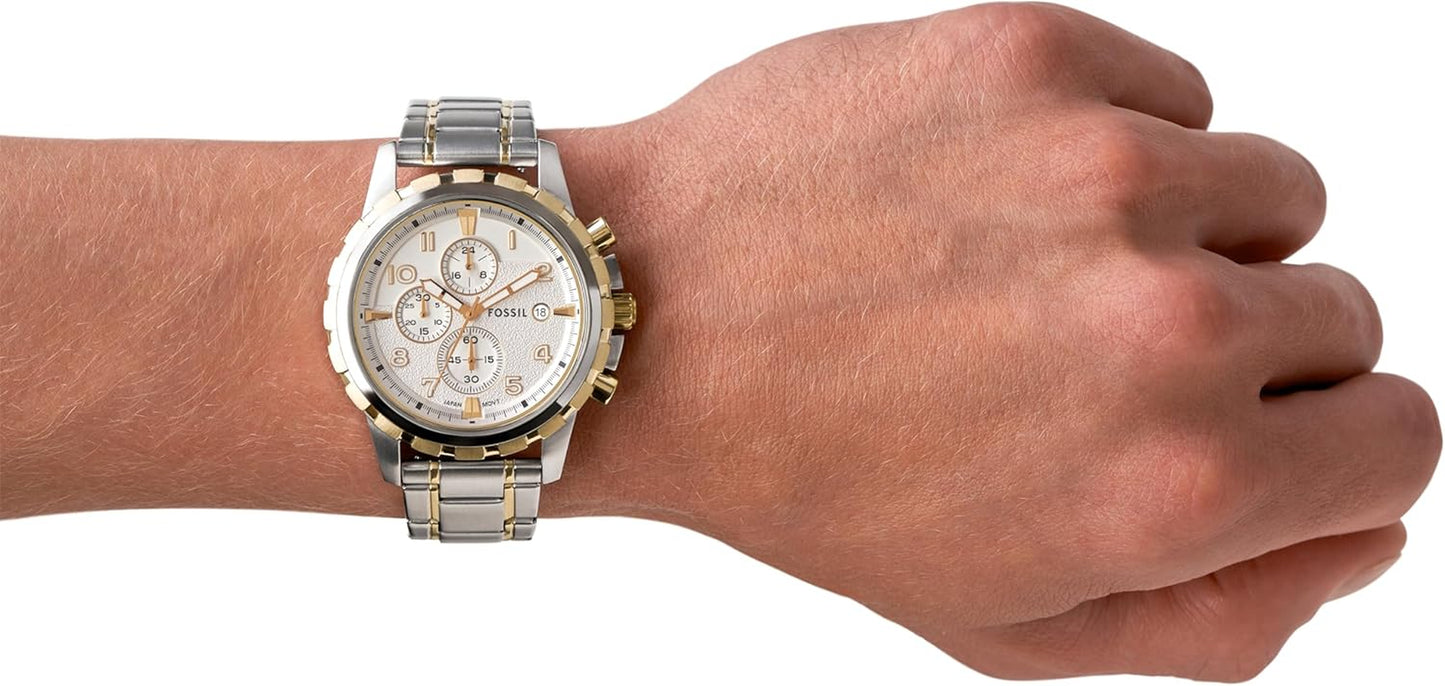Men'S Dean Quartz Stainless Steel Chronograph Watch