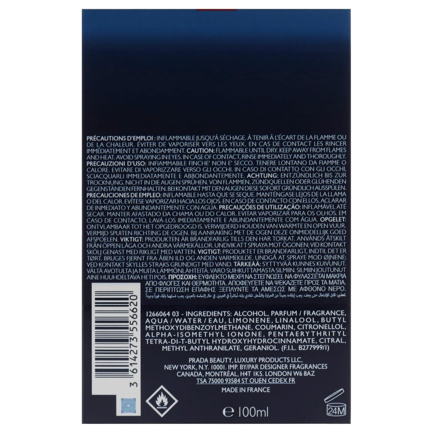 Luna Rossa Ocean for Men - 3.3 Oz EDT Spray