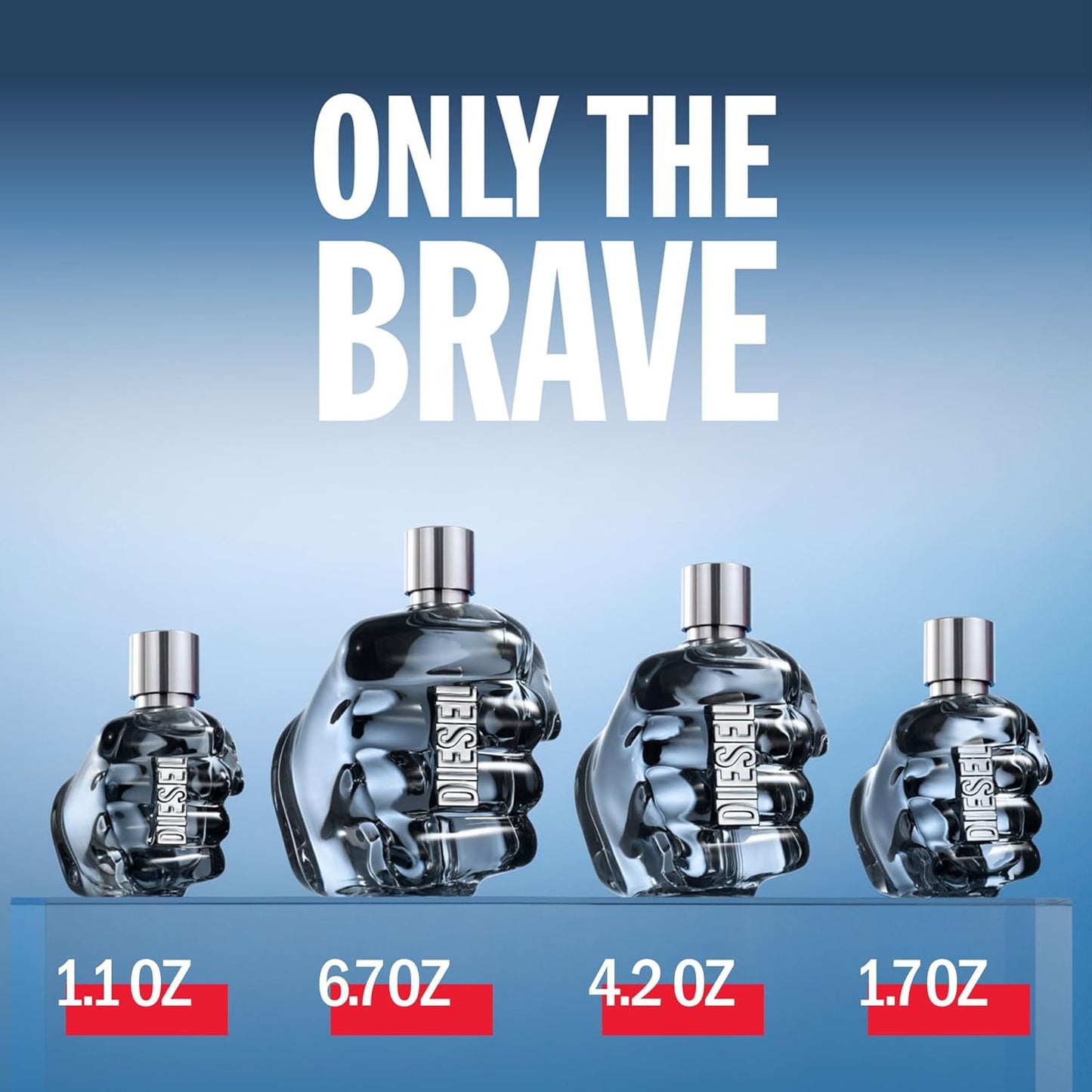 DIESEL Only the Brave, Eau De Toilette & Fragrance Gift Set for Men, Fougere Scent with Notes of Lemon, Rosemary & Ambery Wood