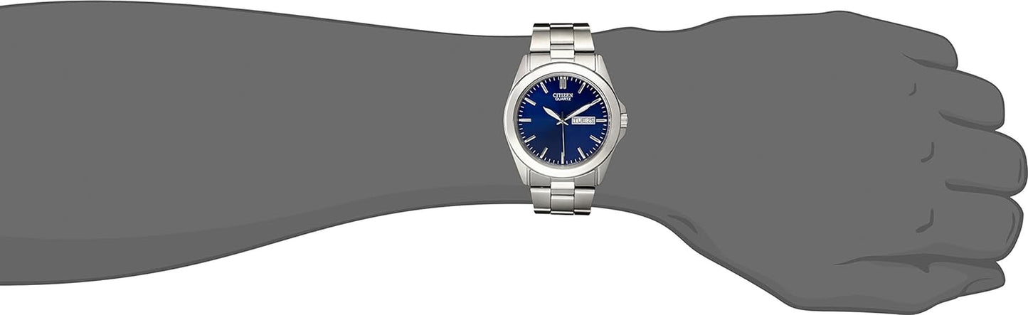 Men'S Classic Quartz Watch, Stainless Steel