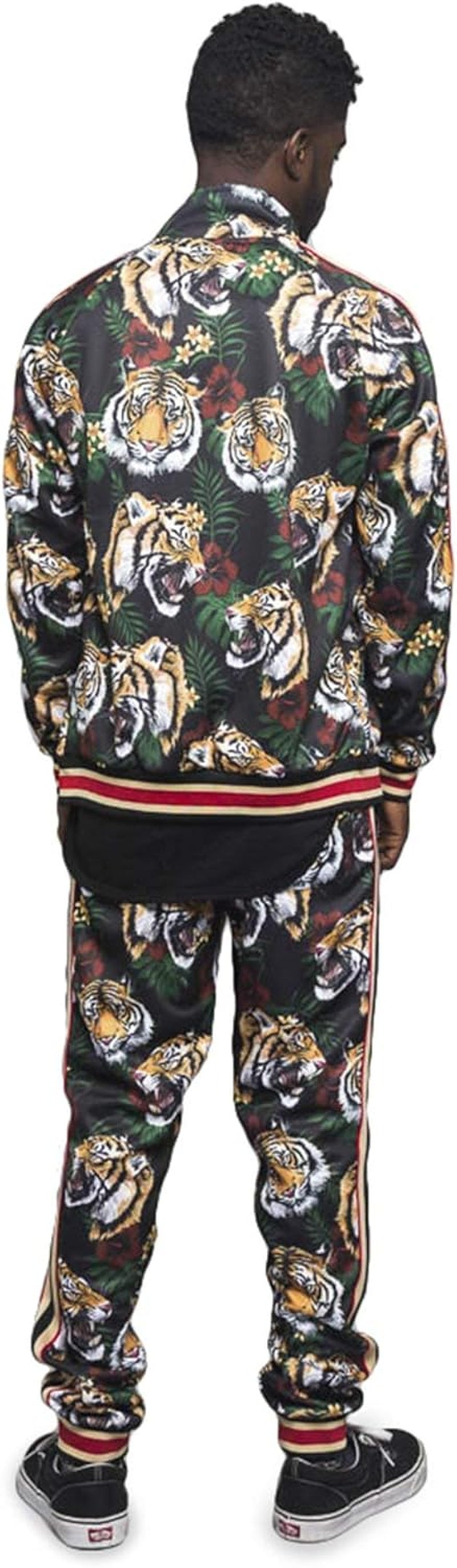 Men'S Tiger Pattern Tracksuit Sets