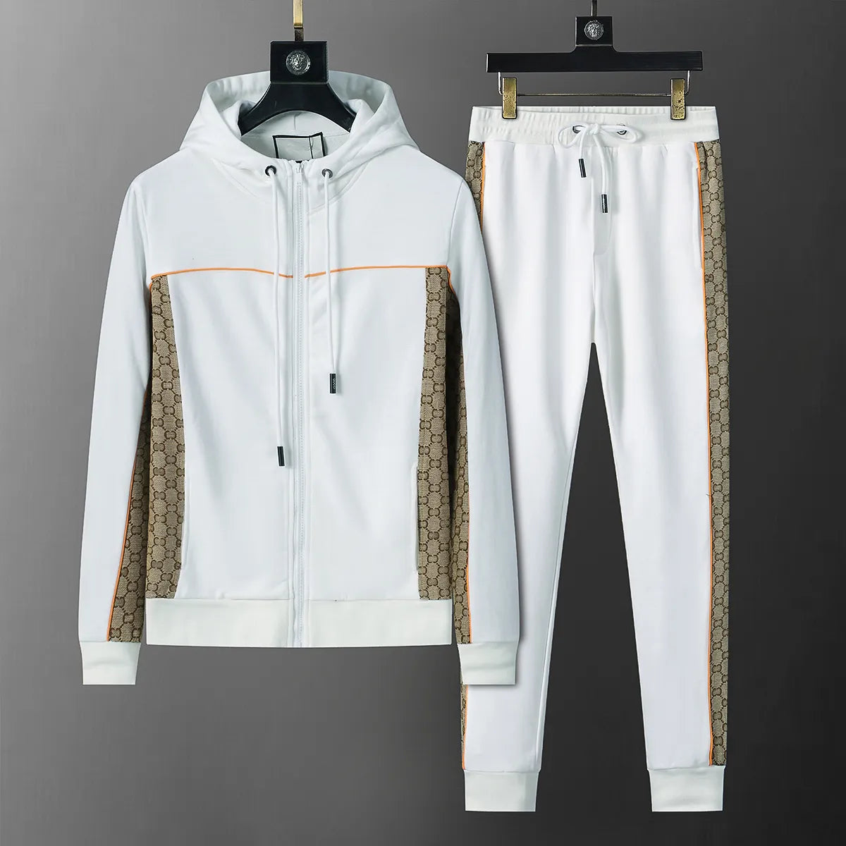 Mens Tracksuits Street Mens Tracksuits New Fashion Brand Men Suit Spring Autumn Mens Twopiece Sportswear Casual Style Suits