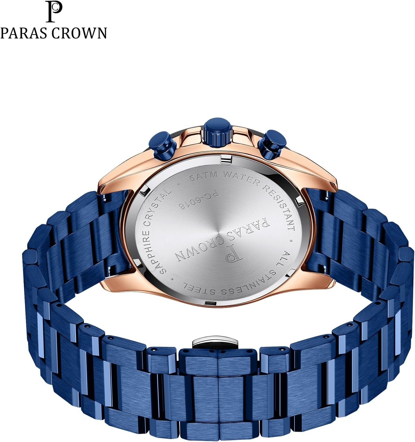 Mens Watches Fashion Luxury Quartz Waterproof Chronograph Wrist Watches for Men Silicone Strap Stainless Steel Case