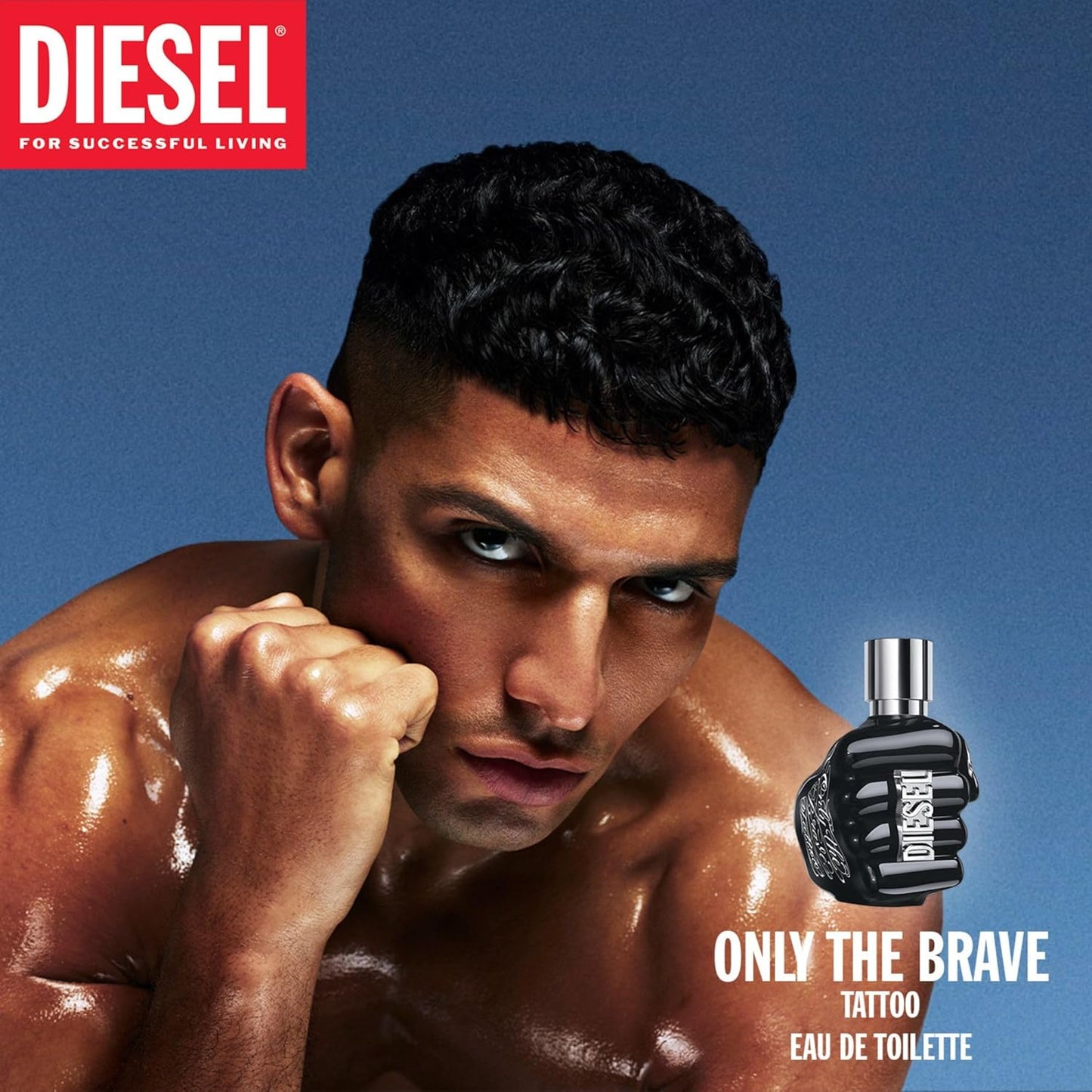 Diesel Only the Brave Tattoo, Eau De Toilette for Men, Woody with Notes of Apple, Spicy Bourbon Pepper & Tobacco, 1.7 Fl. Oz.