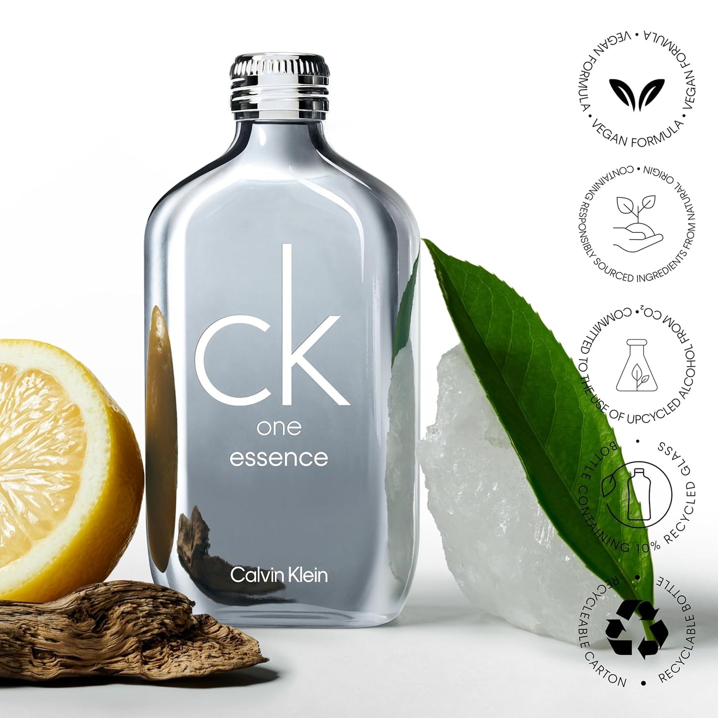 Calvin Klein CK One Essence Parfum Intense – Fresh Unisex Cologne – with Notes of Italian Bergamot, Organic Green Tea & Australian Sandalwood – Long Lasting Fragrance