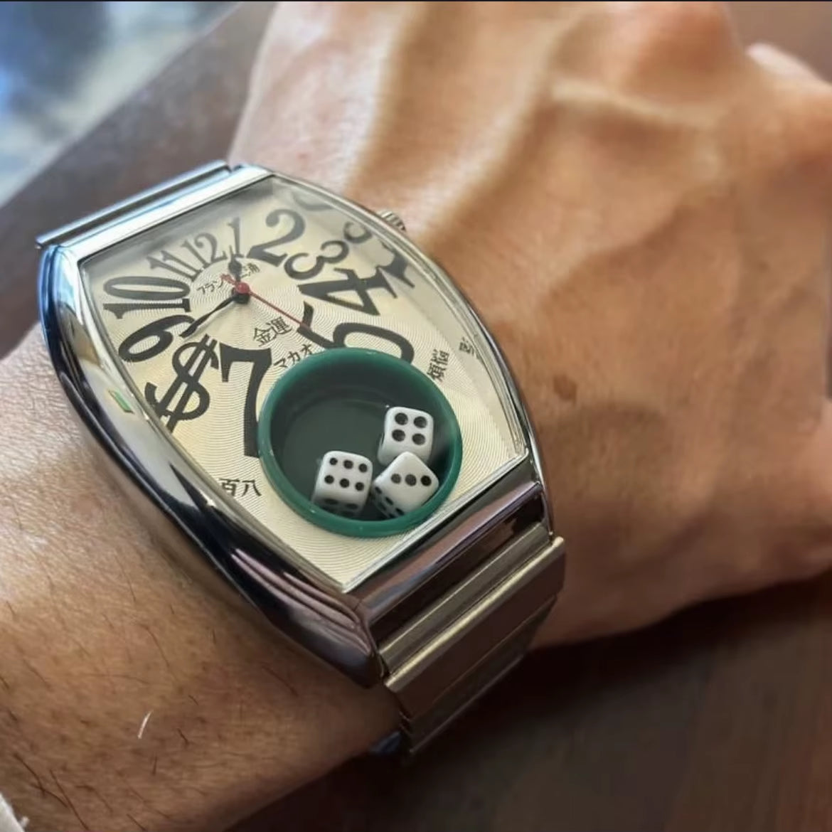 Miura Japanese Dice Watch Vintage Watch Ins Niche Watch Parody Dice Watch