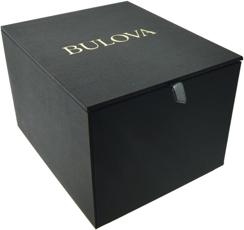 Men'S Classic Dress 6-Hand Multi-Function Day/Date Quartz Watch, Black Patterned Dial, 43Mm