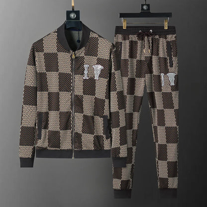 Mens Tracksuits Street Mens Tracksuits New Fashion Brand Men Suit Spring Autumn Mens Twopiece Sportswear Casual Style Suits