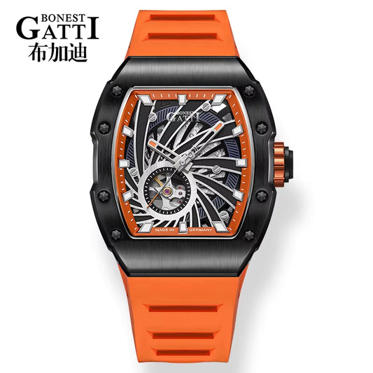 High Quality Automatic Mechanical Watch Rubber Watch Luxury Business Wrist Watch