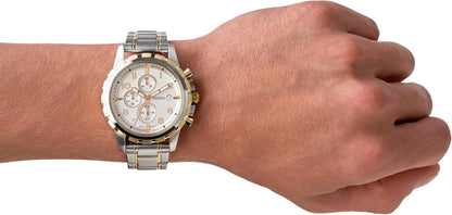 Men'S Dean Quartz Stainless Steel Chronograph Watch