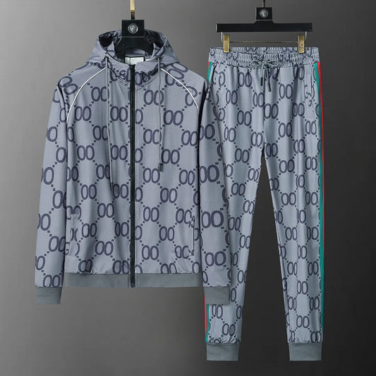 Mens Tracksuits Street Mens Tracksuits New Fashion Brand Men Suit Spring Autumn Mens Twopiece Sportswear Casual Style Suits