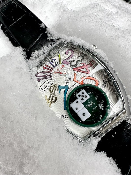 Miura Japanese Dice Watch Vintage Watch Ins Niche Watch Parody Dice Watch
