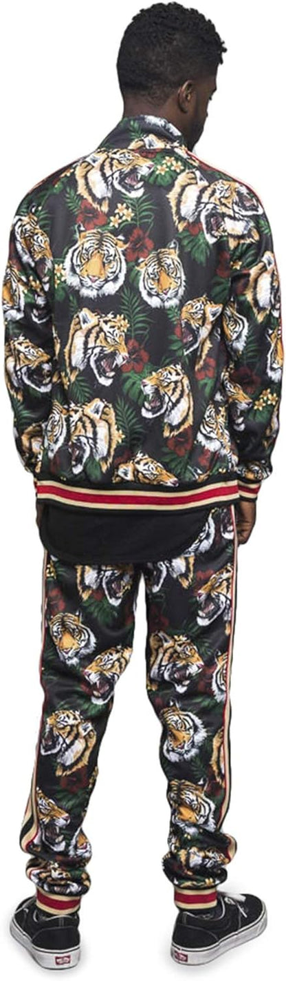 Men'S Tiger Pattern Tracksuit Sets