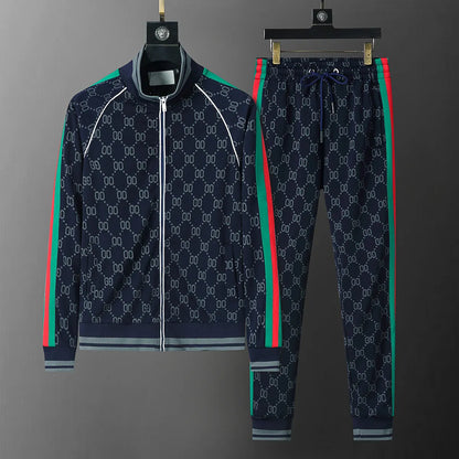 Mens Tracksuits Street Mens Tracksuits New Fashion Brand Men Suit Spring Autumn Mens Twopiece Sportswear Casual Style Suits