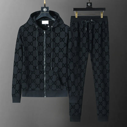 Mens Tracksuits Street Mens Tracksuits New Fashion Brand Men Suit Spring Autumn Mens Twopiece Sportswear Casual Style Suits