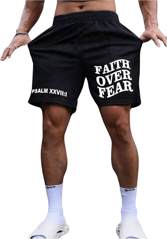 Men'S Graphic Shorts High Waist Elastic Casual Workout Athletic Gym Summer Y2K Shorts