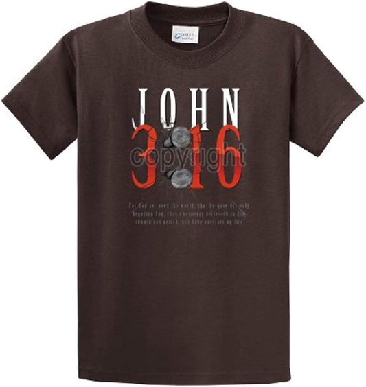 Christian John 3:16 with Nails for God so Loved the World Jesus Men'S Short Sleeve T-Shirt